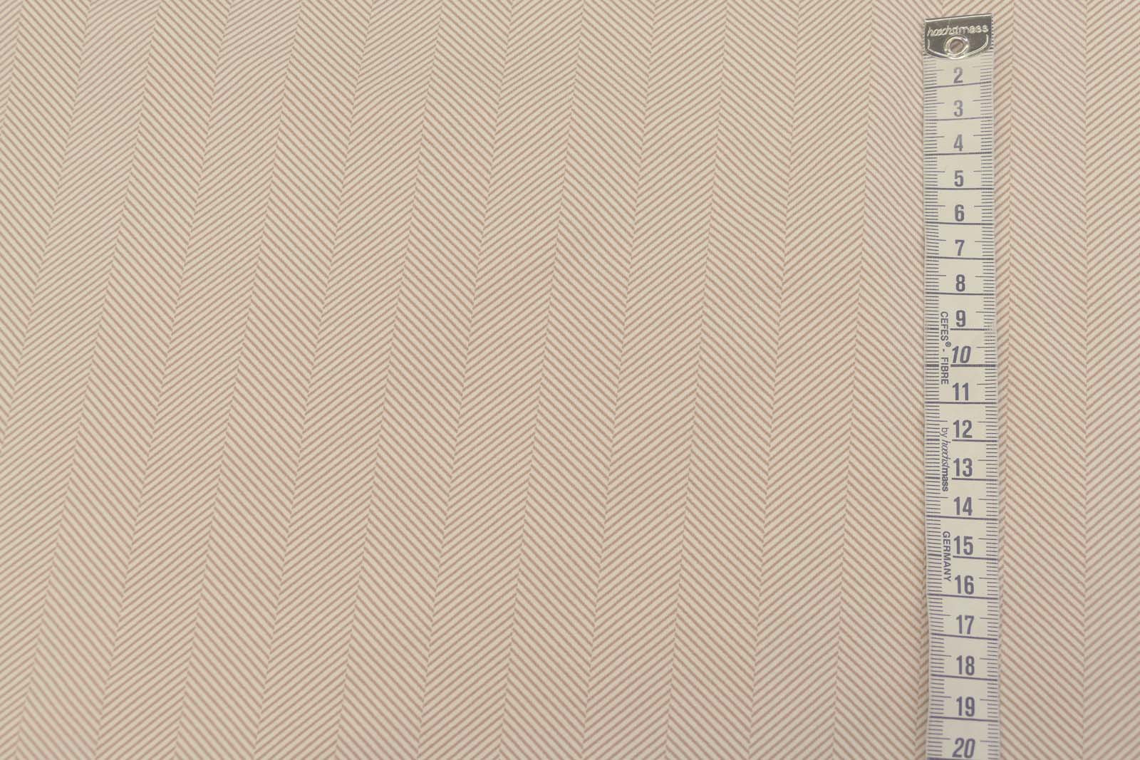Frenchterry Fischgrät cognag creme 643