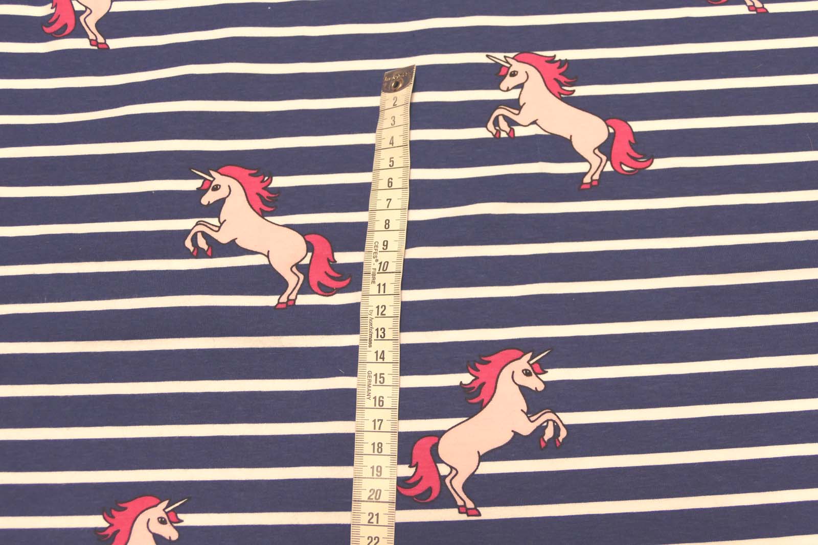 Baumwoll Jersey 654 Einhorn