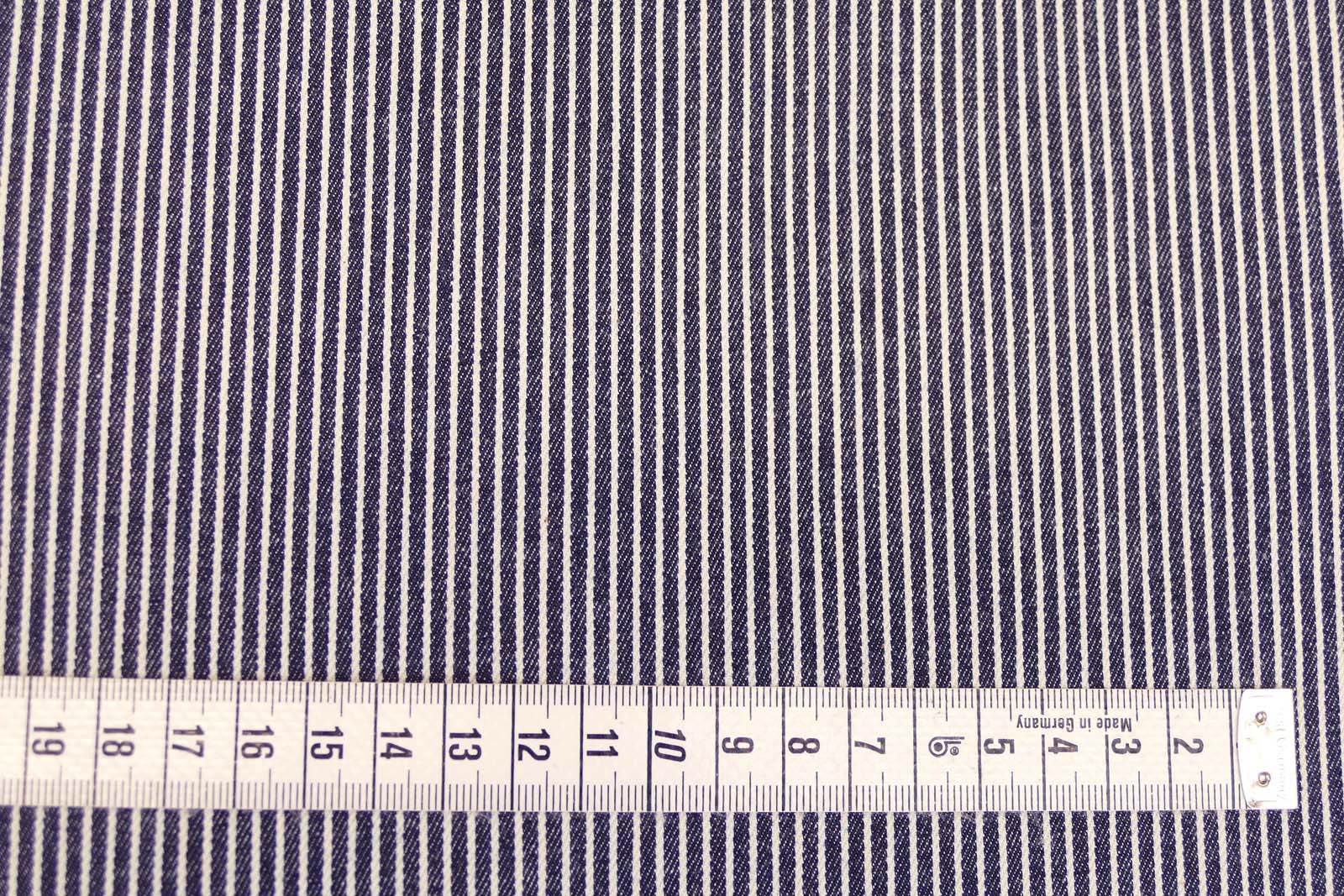 Jeansstretch Streifen dunkelblau weiß 518