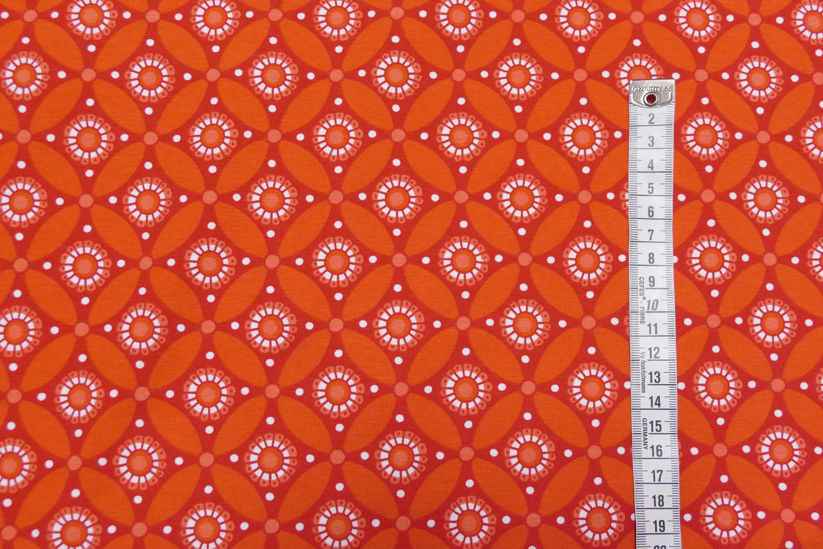 Baumwoll Jersey  rotorange 635