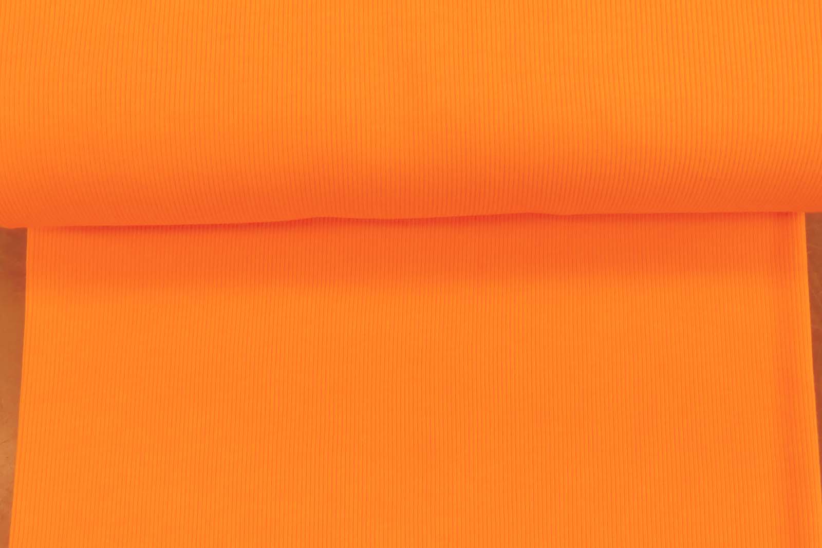 Strickbündchen Rippe neon orange