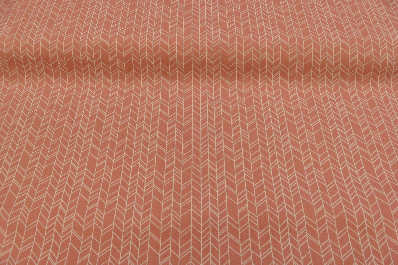 Baumwollpopeline Rose grafisch